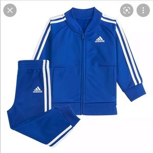 NWT Adidas 24 month blue tracksuit